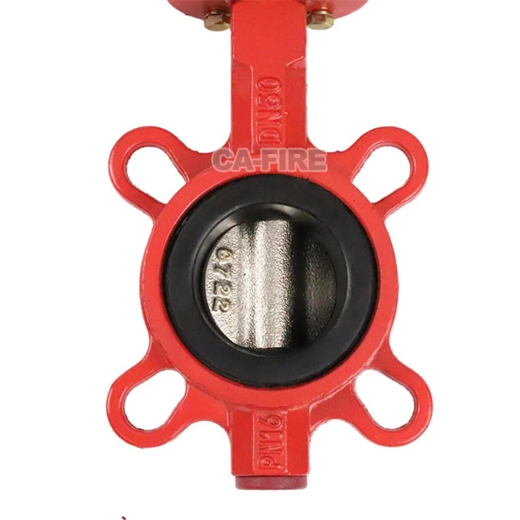 Fire Protection Wafer Butterfly Valve With Worm Gear Operator suppliers
