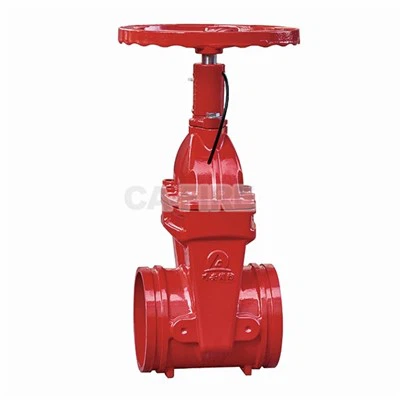 Vartų vožtuvas su grioveliais